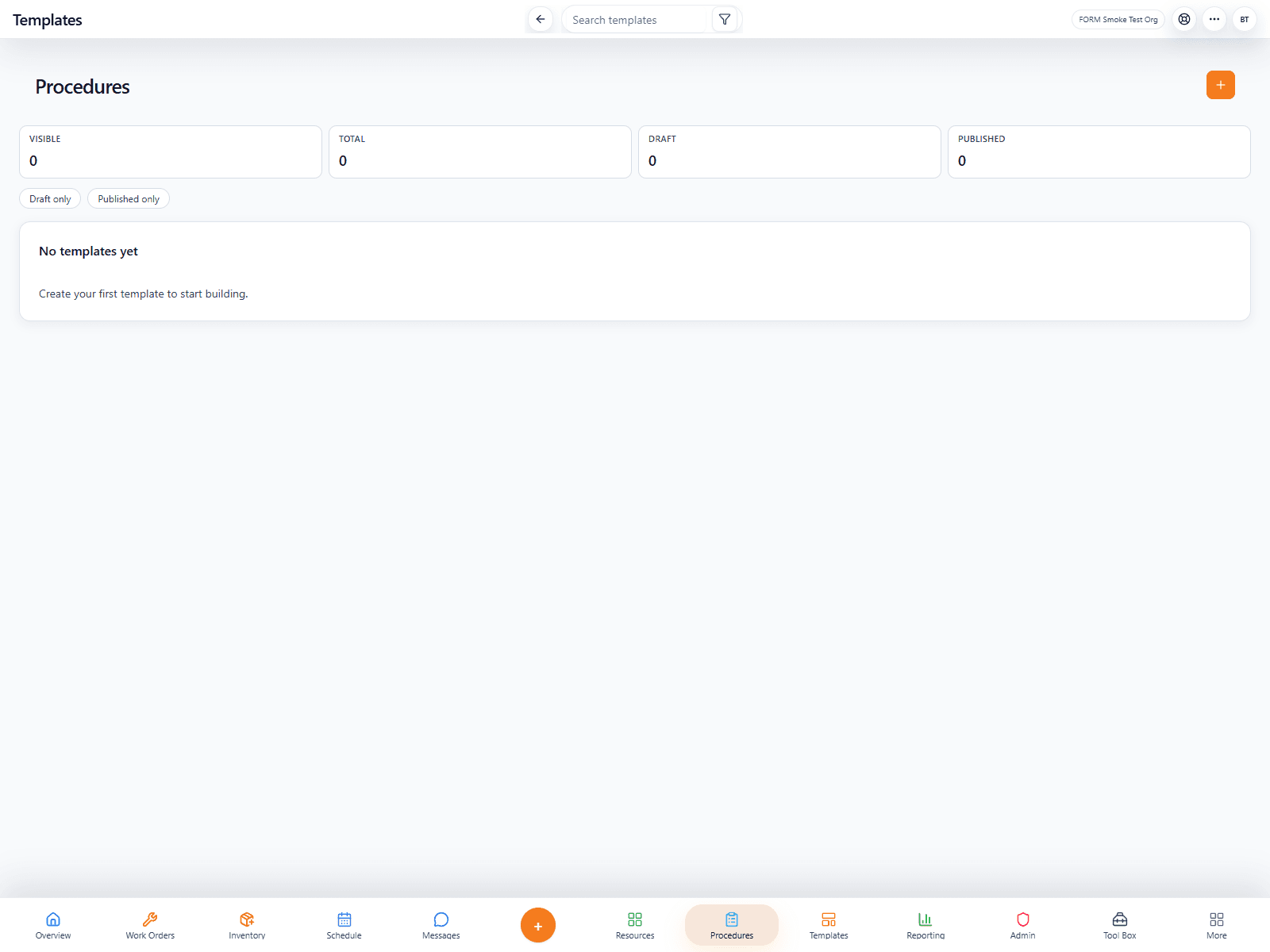 FORM procedures list and issue logging