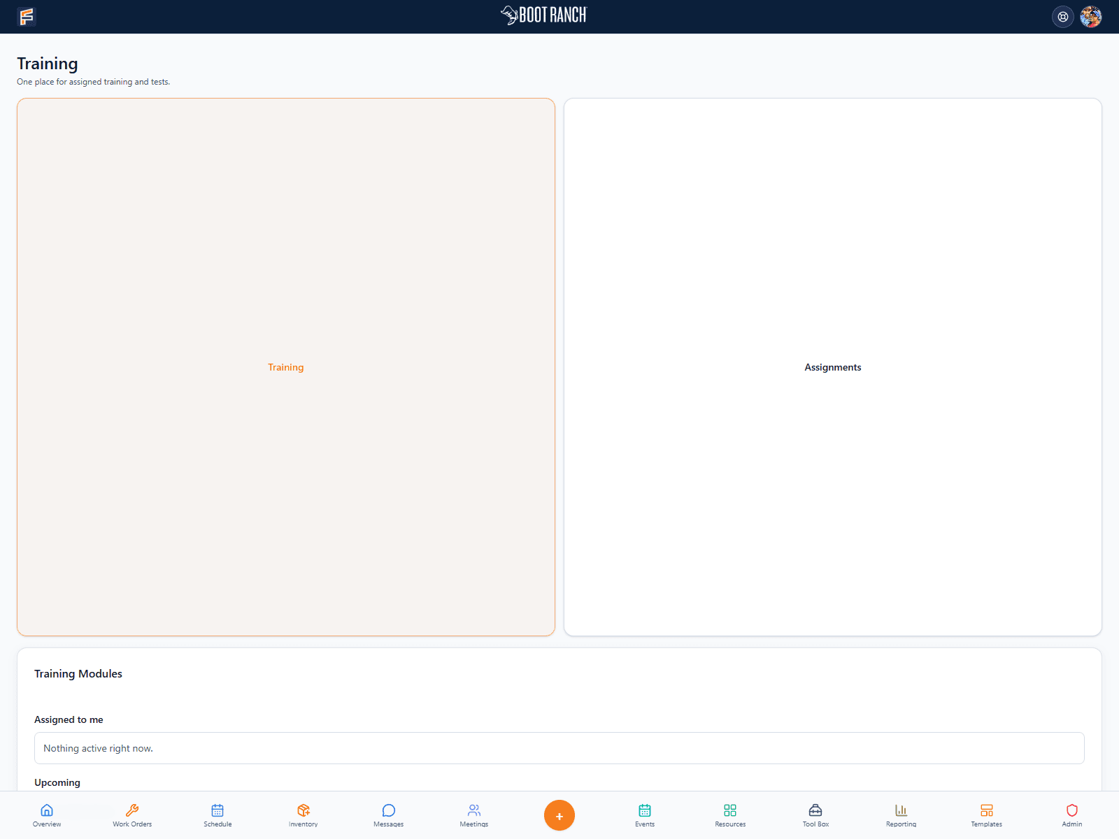 FORM Training workspace preview